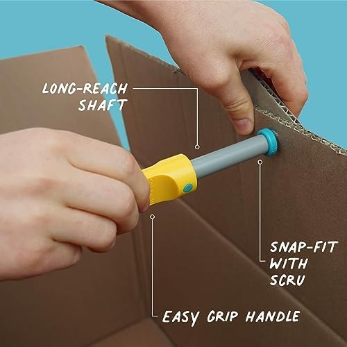 Makedo Discover | Upcycled Cardboard Construction Tool Kit in Small Toolbox (126 Pieces) | STEM + STEAM Educational Toys for at Home Play + Classroom Learning | Reusable Tools for Boys & Girls Age 5+