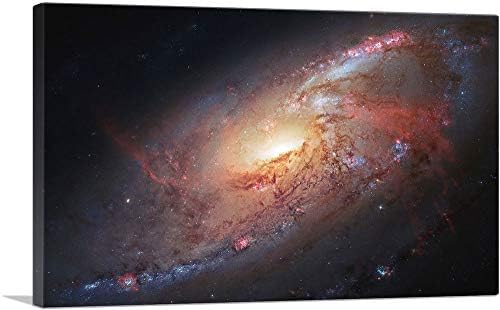 ARTCANVAS Hubble Telescope Messier 15 Globular Cluster Canvas Art Print Stretched Framed Painting Picture Poster Giclee Wall Decor - 26" x 18" (0.75" Deep) by ARTCANVAS