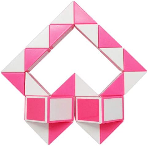 Mipartebo Magic Snake Cube Twist Puzzle 36 Wedges Large Size Twist Fidget Snake Toys for Kid Baby Pink - Image 5