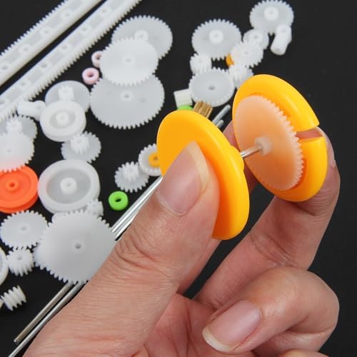 DC Motors Kit DIY Science Projects DC Motor Kit 3V-12V 25000RPM Mini Electric Hobby Motors with Plastic Gears, Battery Holder, Boat Rocker Switch, Shaft Propeller - Image 7