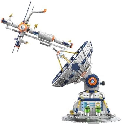 BDYDT Space Radio Telescope Building Blocks Sets, Ideal Gift for Space Lovers, Radio Telescope Building Blocks Set for Exploring Space (1053 Pieces) - Toys Gifts for Adult - Image 6
