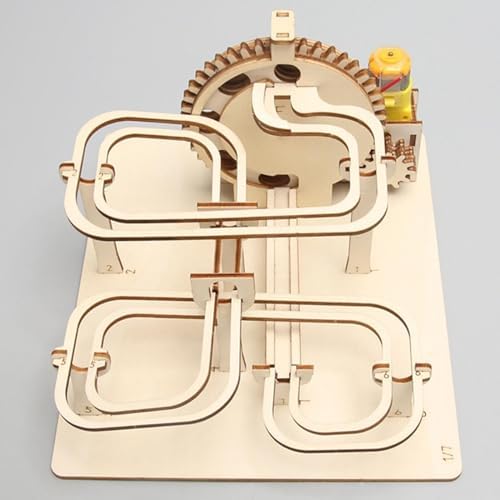 Marble Run Electrical 3D Wooden Puzzle Craft Toy Hobbies Toy Mechanical Puzzles DIY Roller Coaster Puzzle for Unique Gifts - Image 4