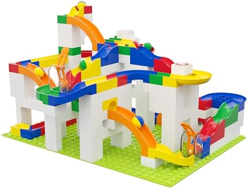 Hubelino Value Bundle Marble Run Track Set - Toy Building Sets, STEM Learning Toys for 4 Year Old Boys & Girls, Made in Germany by Hubelino