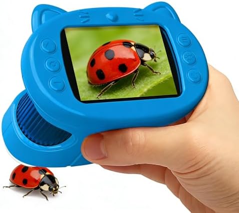 Handheld Digital Mini Microscope for Kids: 1000X 4K 2.4" Microscopes Toys by Unknown