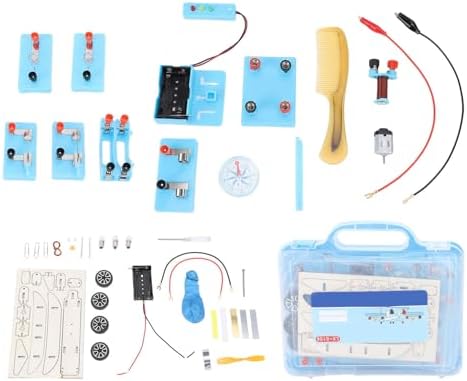 Rengue Circuit Experiment Kit with Wind and LED Traffic Light, STEM Physics Learning Set, Builds Basic Circuits Electromagnetism Projects, for Kids Students Home Classroom - Image 6