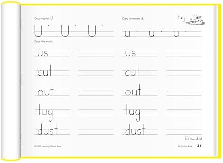 Learning Without Tears My Printing Book Workbook, 1st Grade+, Age 6+ - Image 3
