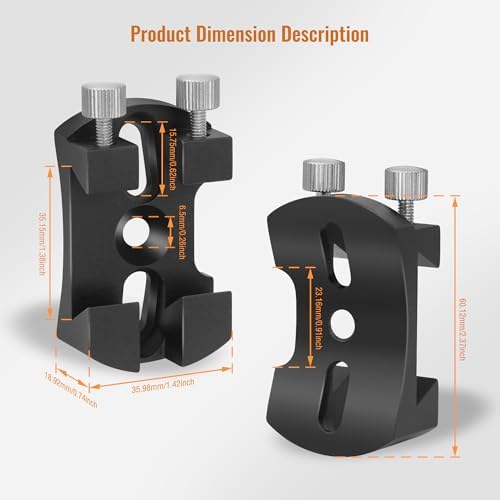 Alstar Universal Quick Release Finder Shoe Base - Bundle with - 8 Piece Eyepiece & Filter Accessory Kit - Image 6
