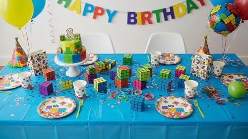Bulk 24 Pack 3x3 Speed Puzzle Cubes - Classic Magic Brain Teasers, Party Favors, Classroom Prizes, Birthday Stocking Stuffers - Bright Colors, Beginner Friendly - Image 2