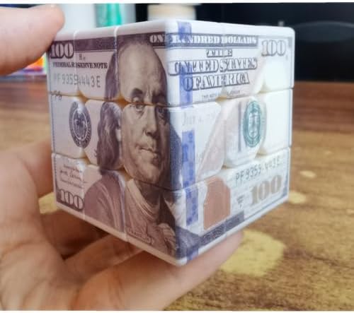 Cuberspeed Hundred Dollar Cube 3x3 Magic Cube US Dollar Bill Speed Cube Puzzle Toy - Image 2
