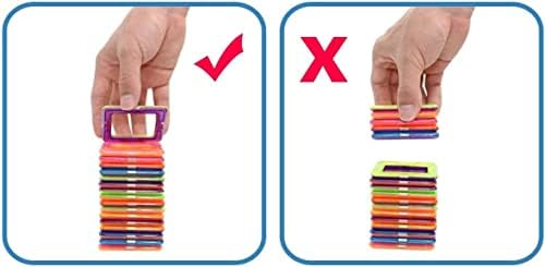 Magnetic Building Blocks Tough Building Tiles STEM Toys for 3+ Year Old Boys and Girls Learning by Playing Games for Toddlers Kids Toys Compatible with Major Brands Building Blocks (D-14) - Image 6