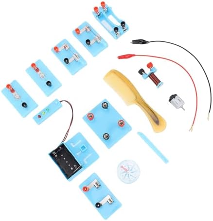 Rengue Circuit Experiment Kit with Wind and LED Traffic Light, STEM Physics Learning Set, Builds Basic Circuits Electromagnetism Projects, for Kids Students Home Classroom - Image 7