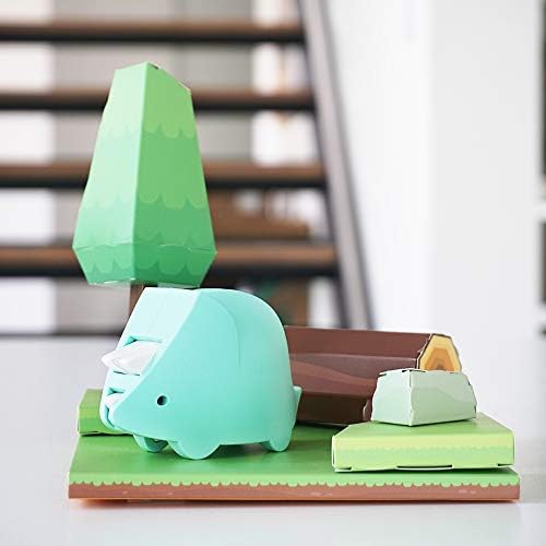 Dinosaur Toy Puzzle with Magnets and Paper Dioramas, Tricera - Image 4