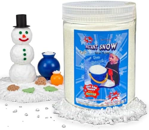 Sodium Polyacrylate Instant Snow Powder for Science Demonstrations 1 Pound - Science Gone Fun Fake Artificial Snow for Slime Sensory Play Holiday Winter Decor STEM Kids Crafts Makes 8 Gallons by ScienceGongFun%C2%AE