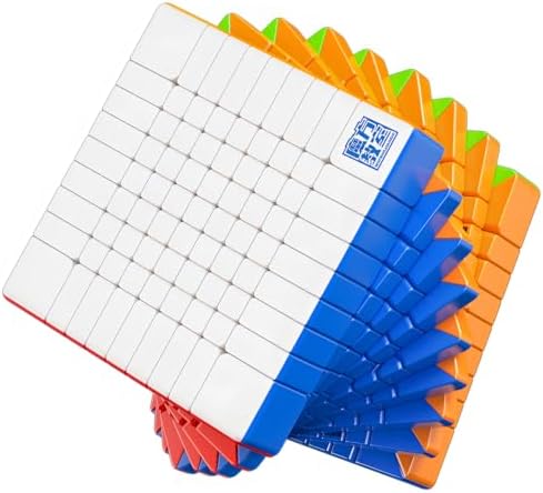Bukefuno MoYu Meilong 9x9 Speed Puzzle Cube 9x9 Magic Cubes Moyu Stickerless Meilong 9x9x9 Cubing Classroom MF9 Speed Toys Cube by Bukefuno