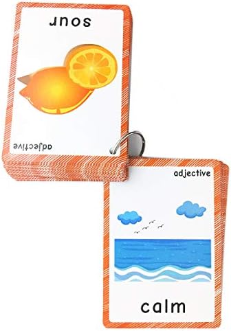 Set of Adjectives&Antonym Flash Cards for Toddlers(47 pc) | Kids Learning Flashcard & Montessori Pocket Cards Toys | Perfect for Pre-K Decor Background Wall Stickers, Teacher/Autism Therapists Tools - Image 6