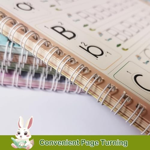 Reusable Grooved Handwriting Workbooks,Magic Copybook,Magic Writing Practice copy books, to help children improve their handwriting ink Practice Age 3-8 ​Calligraphy for kids(Animal edition) - Image 6