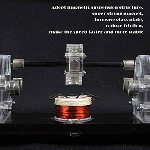 High Speed Brushless Motor Modul, DIY Magnetic Levitation Experiment Hall Motor, Physics Experiment Instrument - Transparent Design - Principle is Simple and Easy to Understand - Image 6