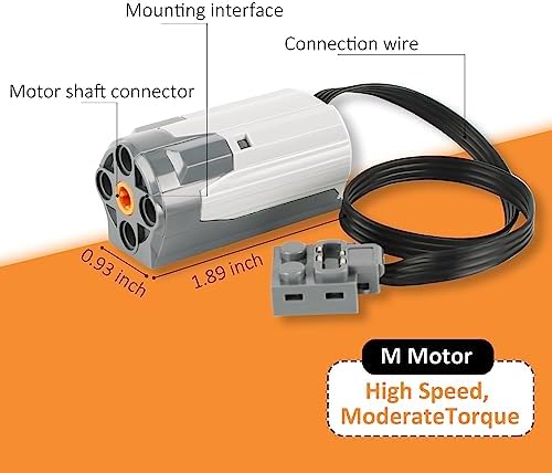VAOEVA 5-in-1 Motor Kit Compatible with Most Stud Building Blocks, Motor Set with Powerful Motors, Advanced Remote Control Functionality, Wide Compatibility - Image 2