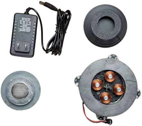 Magnetic Levitation Kit, Magnetic Levitation Display Stand, Floating Module with LED Lamp, Floating Rotating LED Tech Desk Ornament for Office, Studio, Home - Max Load Capacity 500g (1kg) - Image 4