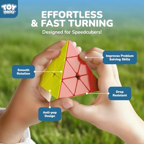 STEAM Life Speed Cube Set 8 Pack Magic Cube | Includes 3x3, 2x2, 4x4 Speed Cube, Pyramid Cube, Megaminx Cube Bundle Collection Cube Toys for Kids & Adults - Image 3