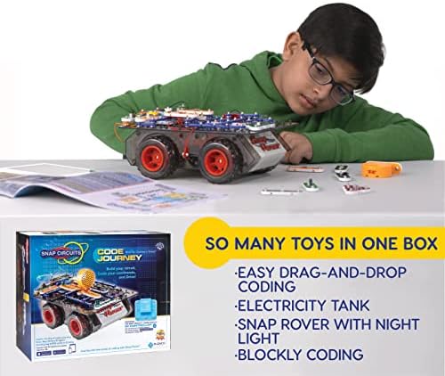 Snap Circuits Code Journey, Build Your Circuit, Code Your Commands, and Drive, Bluetooth Controlled, STEM Building Toy for Ages 8 to 108 - Image 2