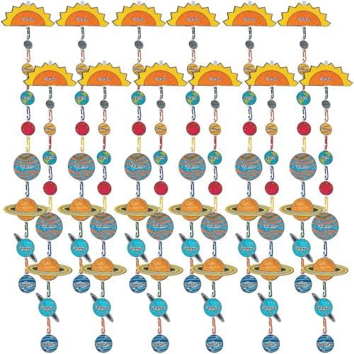 Fun Express Solar System Craft Kit - VBS 2026 Vacation Bible School Supplies/Decor- Educational and Learning Activities for Kids - 12 Pieces by FunExpress
