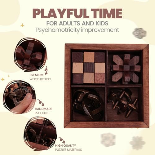 Mytothfy Brain Teaser Puzzles for Adults Teens Kids, 3D Puzzle Game Toys - Image 3