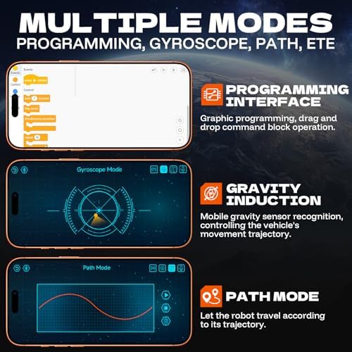 STEM Robot Building Set, 5-in-1 Remote & APP Controlled Robot Toys for Kids Ages 6-16, 334 Pcs DIY Building Blocks Engineering Science Educational Kit, Birthday Gift for Boys Girls - Image 6