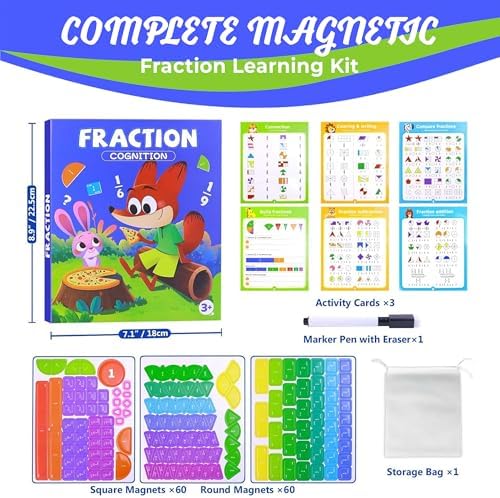 Magnetic Fraction Educational Puzzle, Magnetic Fraction Playbook - Image 2