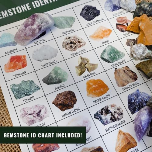 ASR Outdoor 5lb Rough Gemstone Mining Kit Geology Paydirt Classifier and ID Chart (Madagascar) - Image 2
