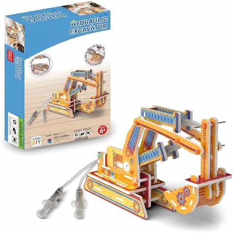 STEM Pneumatic Excavator Kit - Build a Working Digger with Syringe & Tubing by infistaky