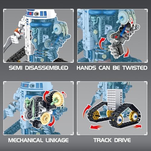 Robot Building Kit for Kids, 5-in-1 App Remote Control Compatible with Lego - Image 2
