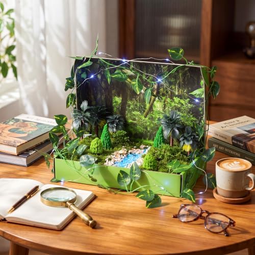 AmazingSpark 20 Pcs Rainforest Diorama Box Kit Habitat Project Box Set - Image 3