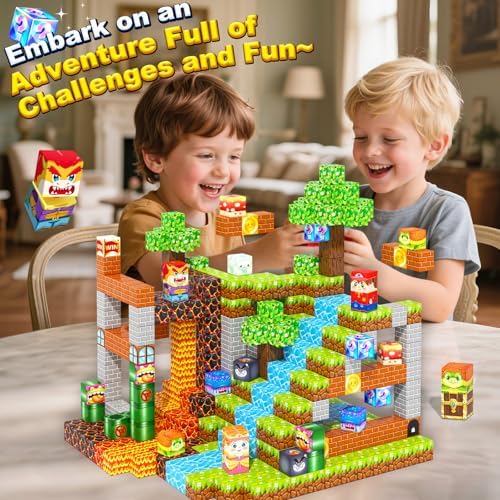 Magnetic Blocks Building Toys, Mine Magnet World Game Set for Kids Ages 4-8 5-7 6-8, STEM Sensory Magnetic Toys for Toddlers, Gift for 3+ Year Old Boys Girls - Image 4
