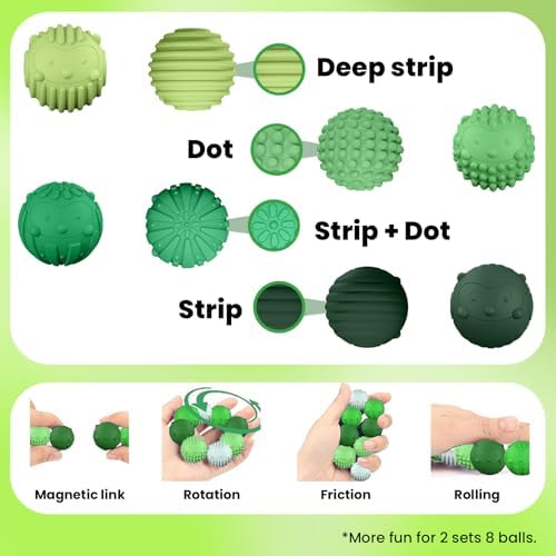 4PC Silicone Magnetic Balls Fidget Toys Stress Balls for Adults,Teens,Women - Image 5