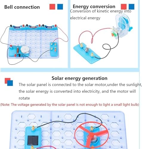 Complete Electromagnetic Circuit Experiment Box, Multi-Functional Physics Electrical Instrument Full Set Types Electricity & Magnetism Lab Exploration Kit with Accessories - Image 3