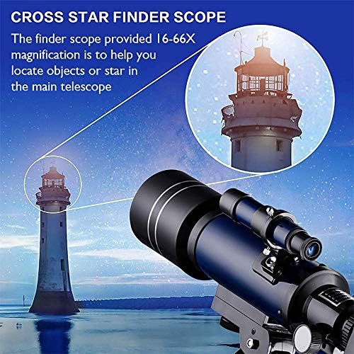 Astronomical Refraction 70mm Hd Full Coated Glass Optical Lens Portable Stand Outdoor Travel Storage for Beginners ADU - Image 5