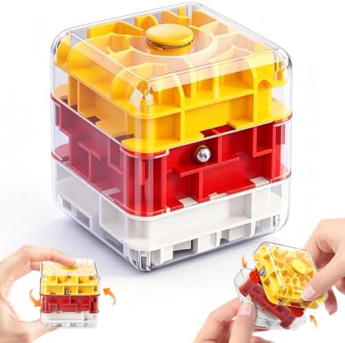 2-in-1 Fidget Spinner Maze Cube 3D Puzzle Brain Teaser 3 Level by Unknown
