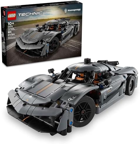 LEGO Technic Koenigsegg Jesko Absolut Grey Hypercar, Sports Car Building Set for Boys and Girls, Vehicle Racing for Kids, Buildable Model Kit, Sport Car Toy, Motor Enthusiasts’ Gift, 42173 by Unknown