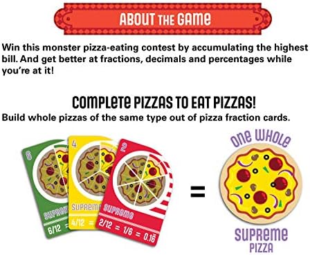 Semper Smart Games Blobby's Pizza Math Card Game: Crazy Fun Strategic Pizza Eating Contest Between Cute Monsters! - Image 5