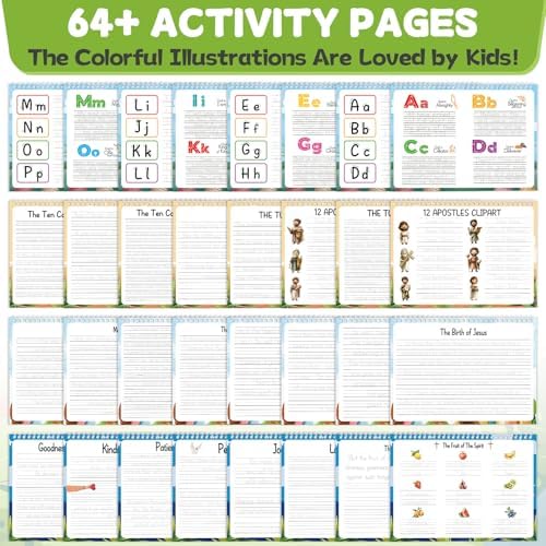 chiazllta Bible Magic Grooved Writing Practice Books for Kids Reusable Grooved Handwriting Workbooks for Kids Ages 3-8 Tracing Bible Magic Copybooks for Sunday School Christian Activity Gifts Prizes - Image 3