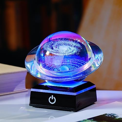 Qianwei 3D Solar System Model Galaxy Crystal Ball Astronomy Gift Room Decor - Image 5