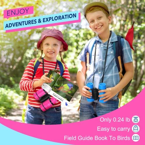 Toys for 3-7 Year Old Girls: LET'S GO! Binoculars for Kids Bird Watching|Camping|Hiking 3 4 5 6 7 8 Year Old Girl Boy Birthday Gifts Outdoor Toy for Kid Ages 4-6 Toddler Gift Stuffers - Image 2