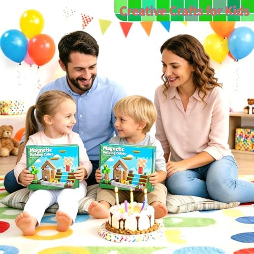 100PCS Magnetic Cube Building Blocks, STEM Educational Toy Ages 3-8 - Image 7