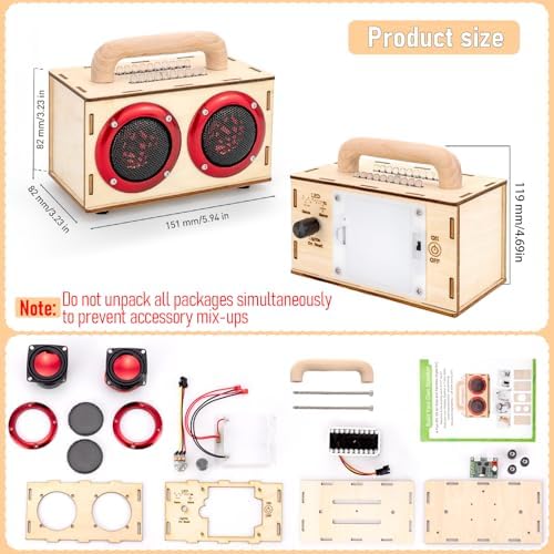 STEM Kit for Kids & Adults Age 8-12, Build Your Own Bluetooth Speaker - Image 2