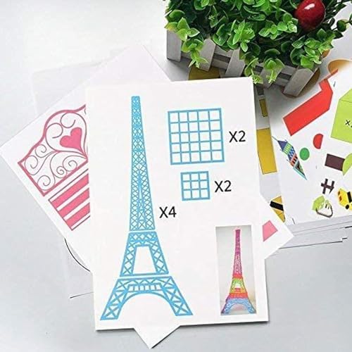 3D Printer Drawing Molds Paper Stencils for 3D Printing Pen,POYLKJGYT Printing Paper Painting Graffiti Template for 3D Pen Kids DIY Gift Present, 20 Sheets 40 Patterns with a PVC Transparent Board. - Image 4