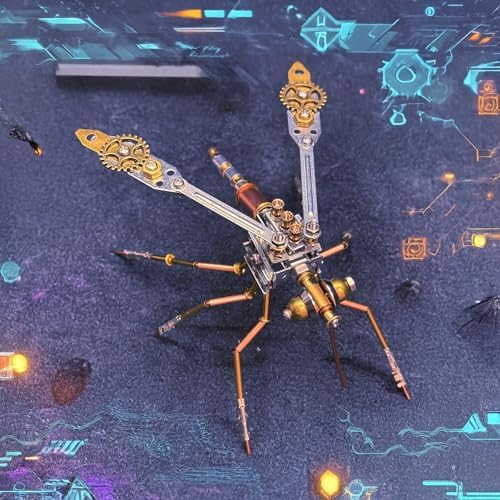 3D Metal Model Kits for Adult - Mechanical Mosquito-Building DIY Projects Insect Bug Hobby Kit Arts and Crafts Sets-Father's Day & Birthday Gift Ideas(Mechanical Mosquito Y) by Lovewenying