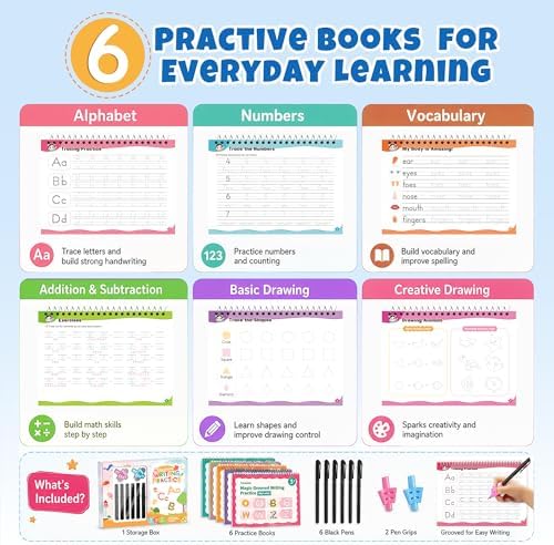 Large Grooved Writing Books for Kids - Image 2