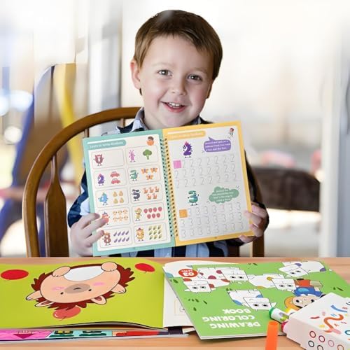 Magic Grooved Writing Practice Books, Reusable Handwriting Workbook - Image 2