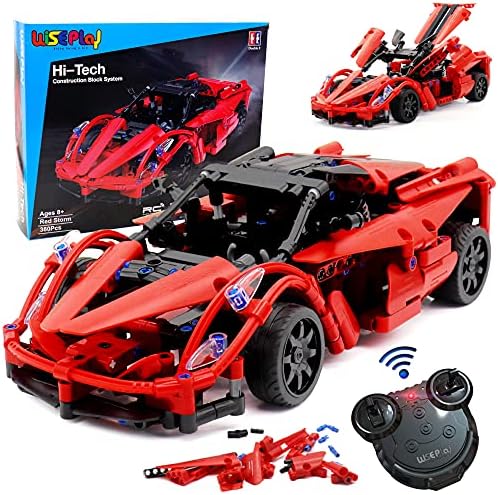 WISEPLAY Build Your Own RC Car Kit- 380PCS STEM Remote Control Car Building Kit - Great Building RC Gift for Your Kid by AsEinsteinsaidPlayisthehighestformofresearchBuildPlayGrow